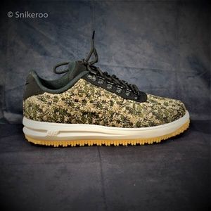 Nike Air Lf1 Duckboot Low Txt Camo Print Size 9.5